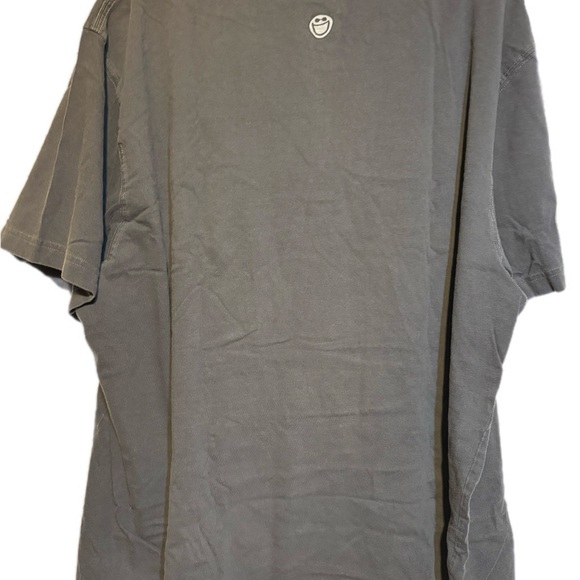 Life Is Good Men's Charcoal Tee with Yellow Anchor - Picture 3 of 4